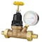 Apollo Apollo 3/4 in. Double Union Double Union PEX Bronze Water Pressure Regulator with Gauge EPXPRV34WG - alternate 2